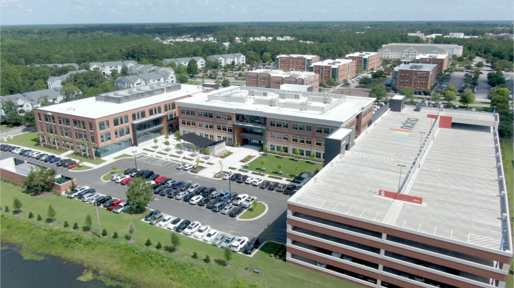 Photo of nCino headquarters from rear angle