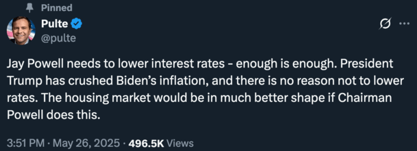 Pulte tweet
