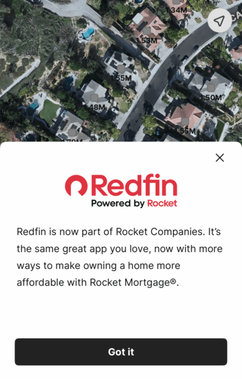 Rocket Redfin merge